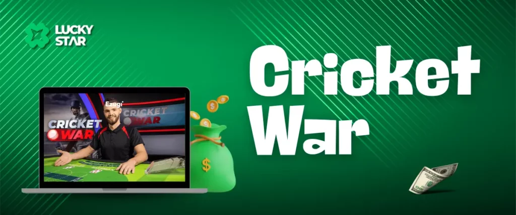 Take part in the exciting game Cricket War at LuckyStar Casino! Try your luck and win!