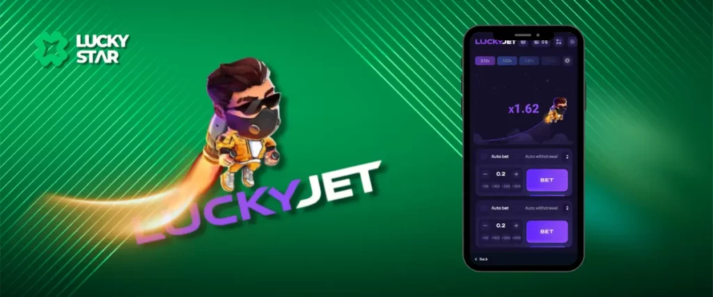 Launch Lucky Jet on Lucky Star and soar to big wins! Try your luck and play now!